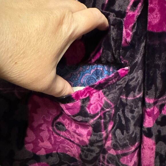 Vintage 60’s 70’s Keswani Tailors Hong Kong Velvet Pattern Blazer - Picture 3 of 10